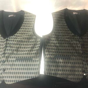 2 Men’s Formal Brandon Micheal Suit Vests Sizes S & M Bundle